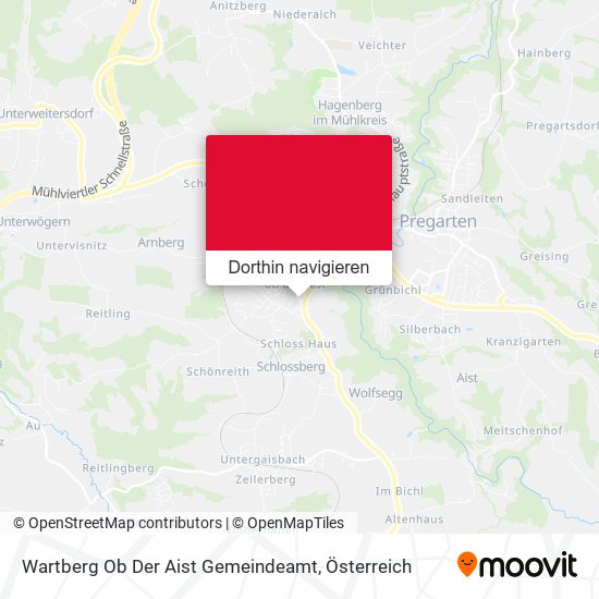 Wartberg Ob Der Aist Gemeindeamt Karte