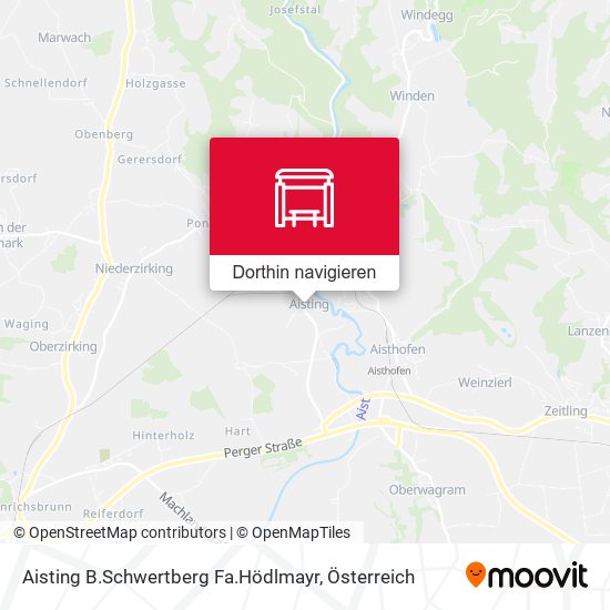 Aisting B.Schwertberg Fa.Hödlmayr Karte
