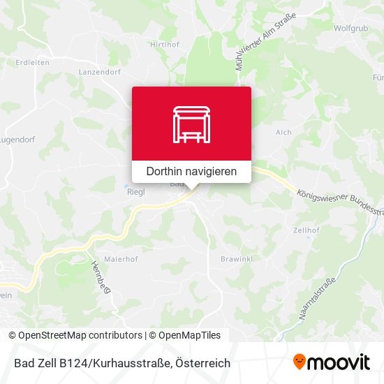 Bad Zell B124/Kurhausstraße Karte