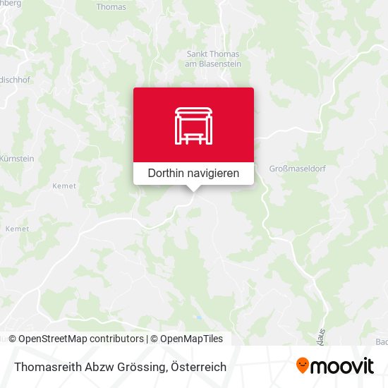 Thomasreith Abzw Grössing Karte