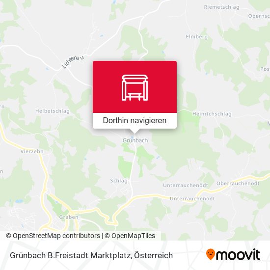 Grünbach B.Freistadt Marktplatz Karte