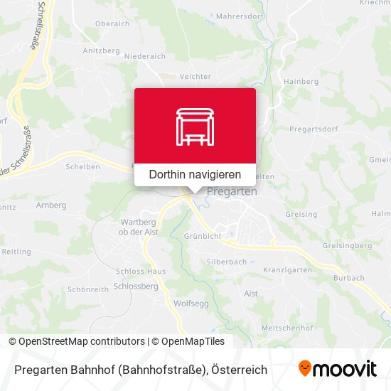 Pregarten Bahnhof (Bahnhofstraße) Karte