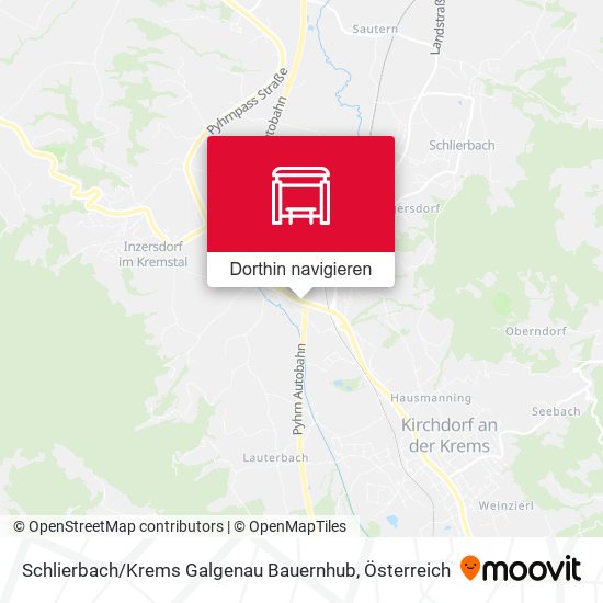 Schlierbach / Krems Galgenau Bauernhub Karte
