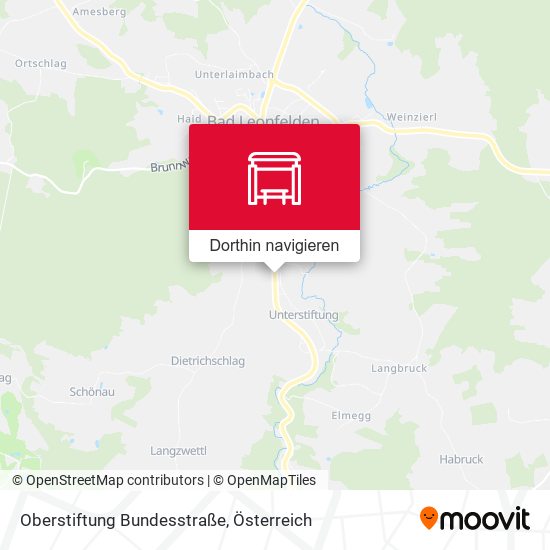 Oberstiftung Bundesstraße Karte