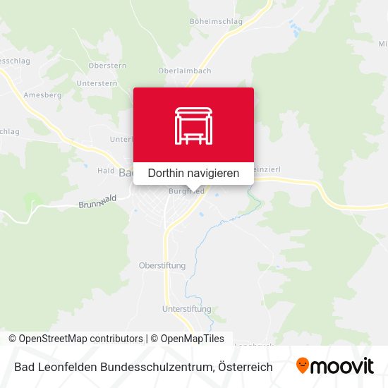 Bad Leonfelden Bundesschulzentrum Karte