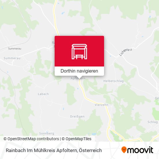 Rainbach Im Mühlkreis Apfoltern Karte