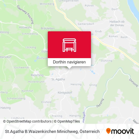 St.Agatha B.Waizenkirchen Minichweg Karte