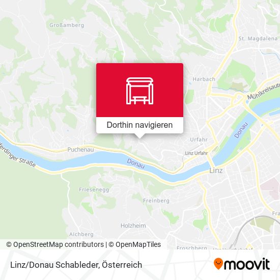 Linz/Donau Schableder Karte