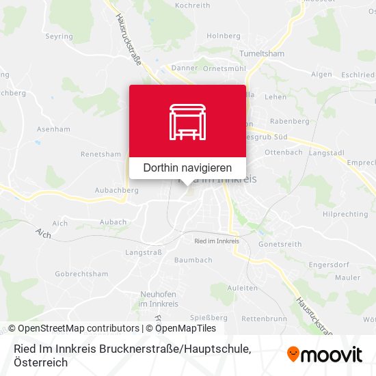Ried Im Innkreis Brucknerstraße / Hauptschule Karte