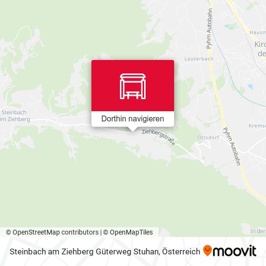 Steinbach am Ziehberg Güterweg Stuhan Karte