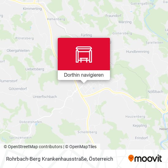 Rohrbach-Berg Krankenhausstraße Karte