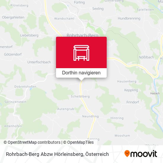 Rohrbach-Berg Abzw Hörleinsberg Karte