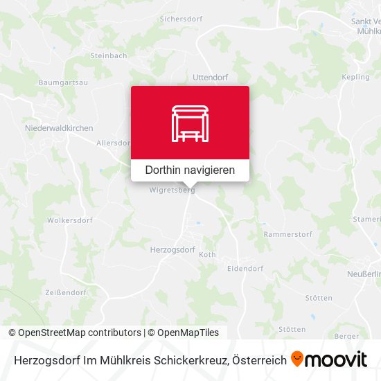 Herzogsdorf Im Mühlkreis Schickerkreuz Karte