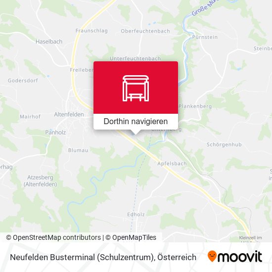 Neufelden Busterminal (Schulzentrum) Karte