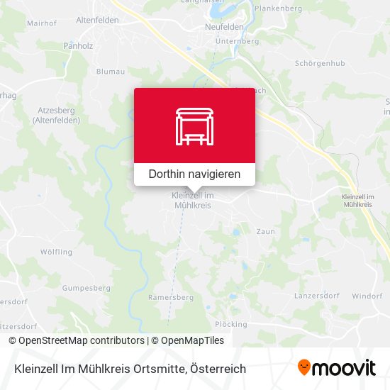 Kleinzell Im Mühlkreis Ortsmitte Karte