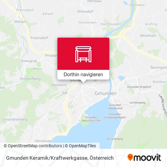 Gmunden Keramik/Kraftwerkgasse Karte