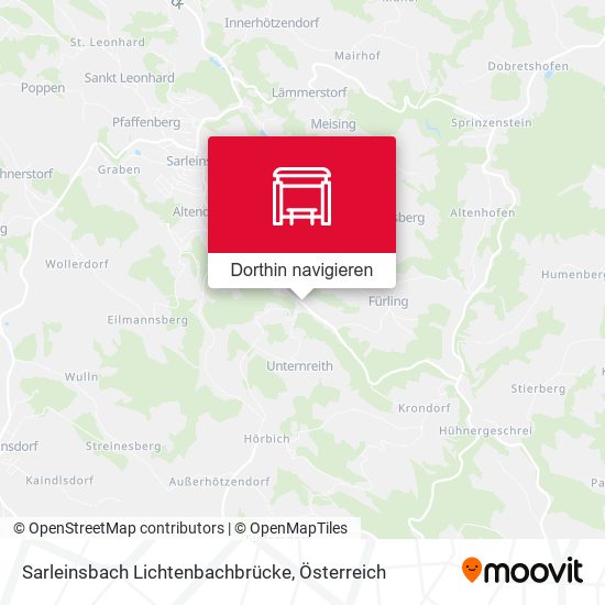 Sarleinsbach Lichtenbachbrücke Karte