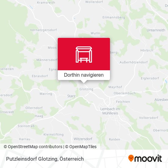 Putzleinsdorf Glotzing Karte