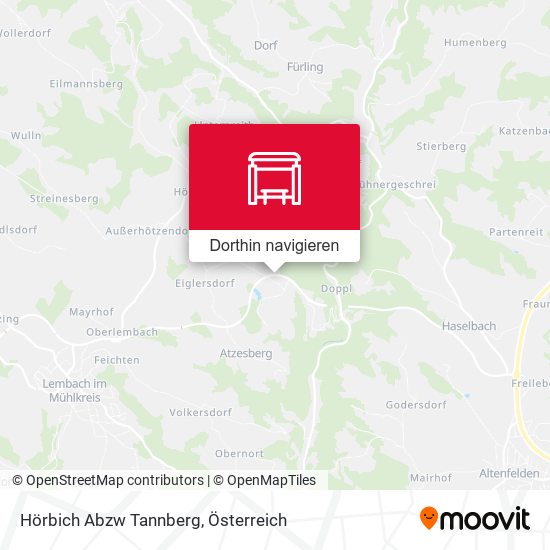 Hörbich Abzw Tannberg Karte