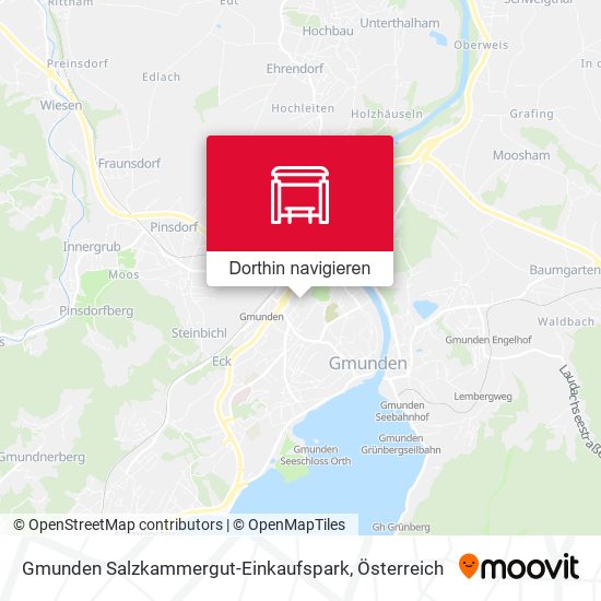Gmunden Salzkammergut-Einkaufspark Karte
