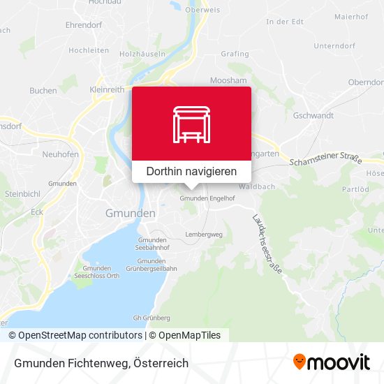 Gmunden Fichtenweg Karte