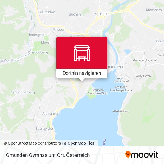 Gmunden Gymnasium Ort Karte