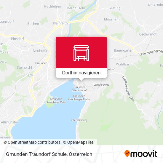 Gmunden Traundorf Schule Karte