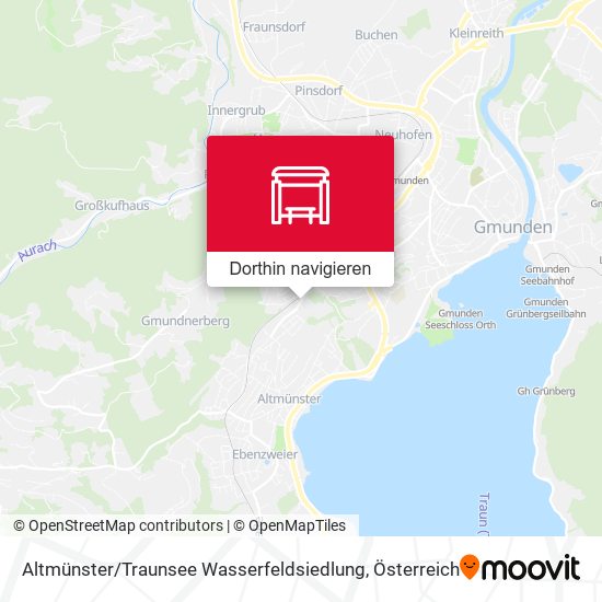 Altmünster / Traunsee Wasserfeldsiedlung Karte
