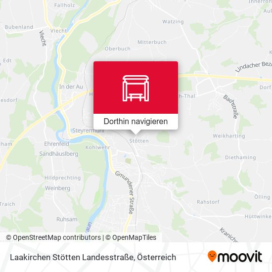Laakirchen Stötten Landesstraße Karte