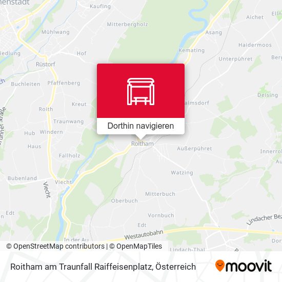 Roitham am Traunfall Raiffeisenplatz Karte