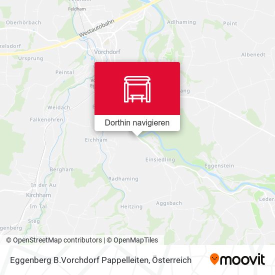 Eggenberg B.Vorchdorf Pappelleiten Karte