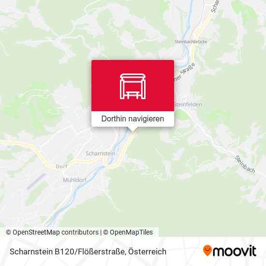 Scharnstein B120/Flößerstraße Karte