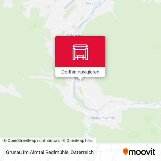 Grünau Im Almtal Redlmühle Karte