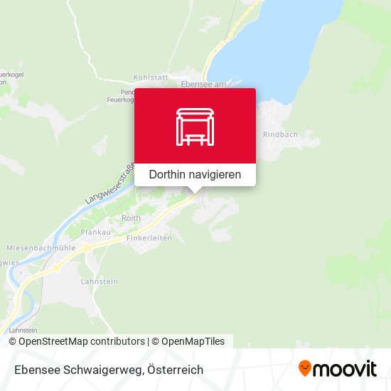 Ebensee Schwaigerweg Karte