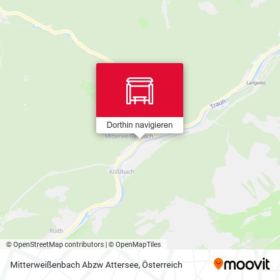 Mitterweißenbach Abzw Attersee Karte