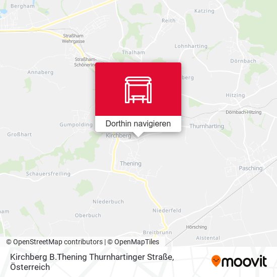 Kirchberg B.Thening Thurnhartinger Straße Karte