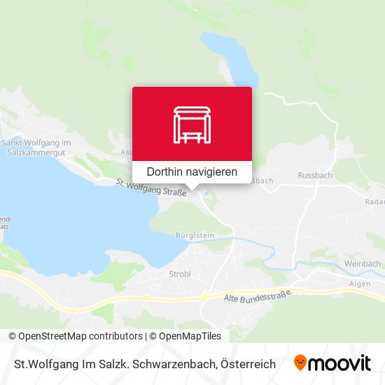 St.Wolfgang Im Salzk. Schwarzenbach Karte