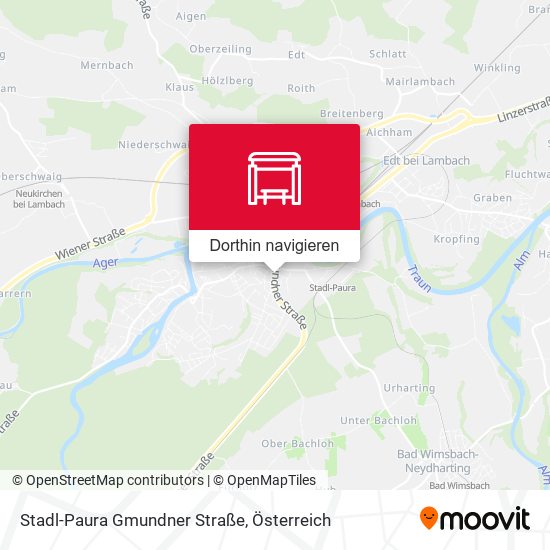 Stadl-Paura Gmundner Straße Karte