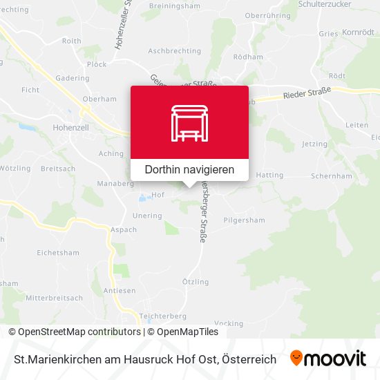St.Marienkirchen am Hausruck Hof Ost Karte