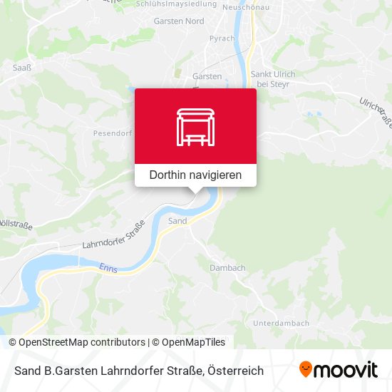 Sand B.Garsten Lahrndorfer Straße Karte