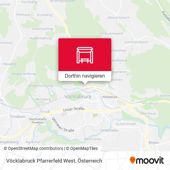 Vöcklabruck Pfarrerfeld West Karte