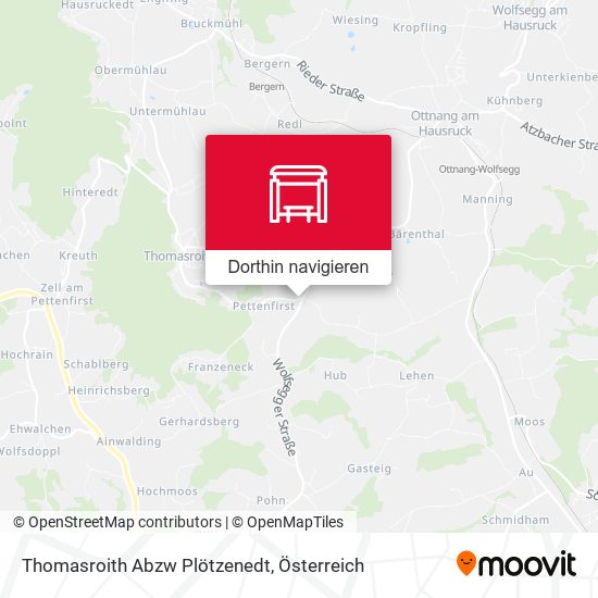 Thomasroith Abzw Plötzenedt Karte