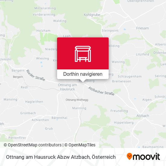 Ottnang am Hausruck Abzw Atzbach Karte