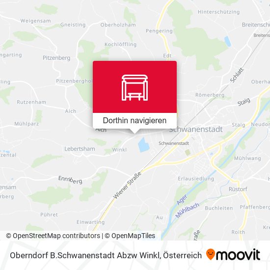 Oberndorf B.Schwanenstadt Abzw Winkl Karte