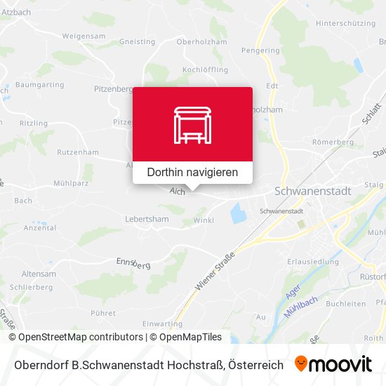 Oberndorf B.Schwanenstadt Hochstraß Karte