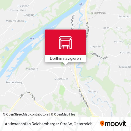 Antiesenhofen Reichersberger Straße Karte