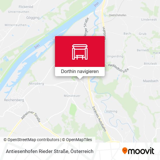 Antiesenhofen Rieder Straße Karte