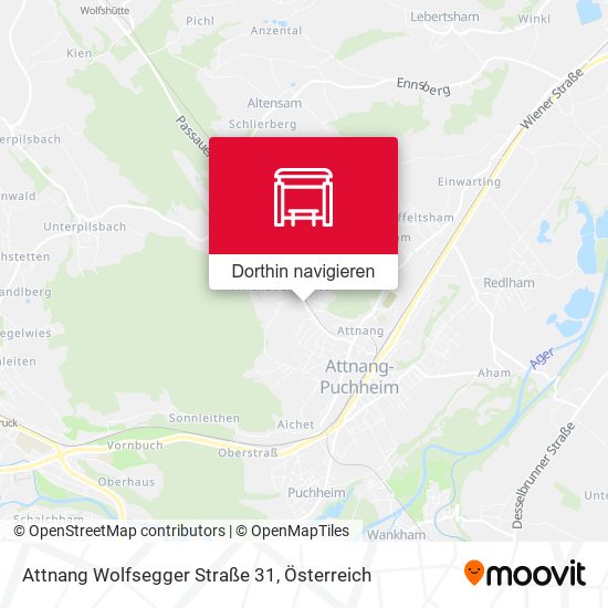 Attnang Wolfsegger Straße 31 Karte