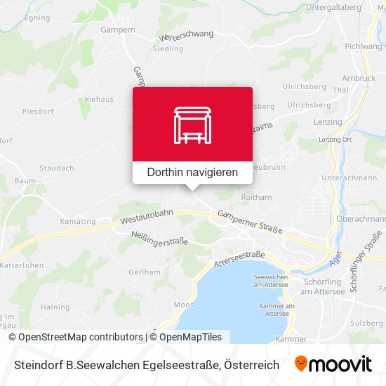 Steindorf B.Seewalchen Egelseestraße Karte