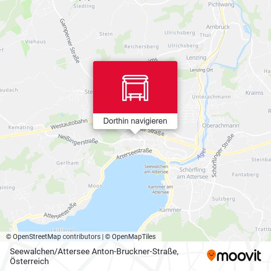 Seewalchen / Attersee Anton-Bruckner-Straße Karte
